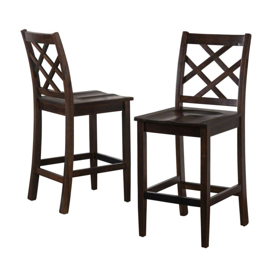 Bar Stools * | Wholesale Best Selling Home Counter Height Stools Harmon 26 In. Cross Back Counter Height Chair