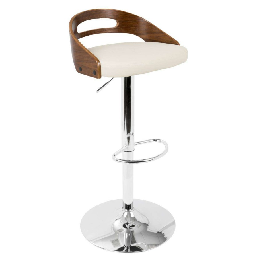 Bar Stools * | Coupon Counter Height Stools Lumisource Cassis Adjustable Swivel Barstool