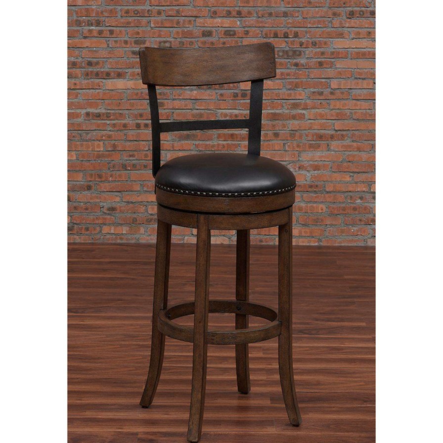 Bar Stools * | Hot Sale Counter Height Stools American Woodcrafters Taranto Swivel Counter Stool