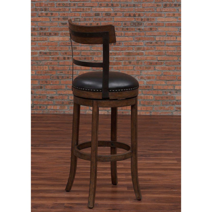 Bar Stools * | Hot Sale Counter Height Stools American Woodcrafters Taranto Swivel Counter Stool