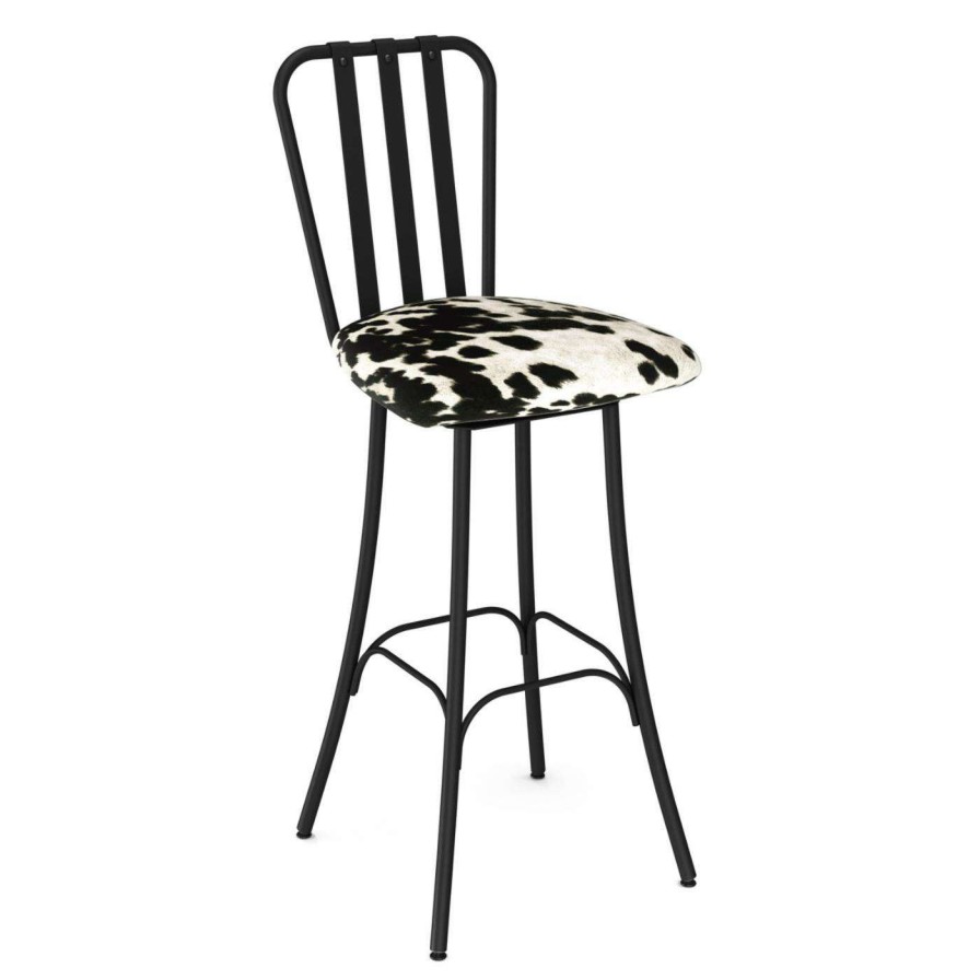 Bar Stools * | Hot Sale Counter Height Stools Amisco Club 27 In. Swivel Counter Stool