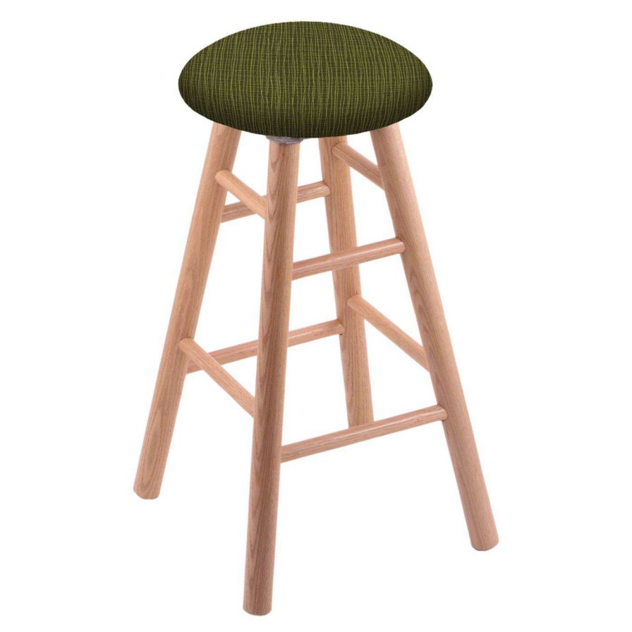 Bar Stools * | Best Sale Counter Height Stools Holland Bar Stool Co Oak Stool With Smooth Legs And Fabric Seat