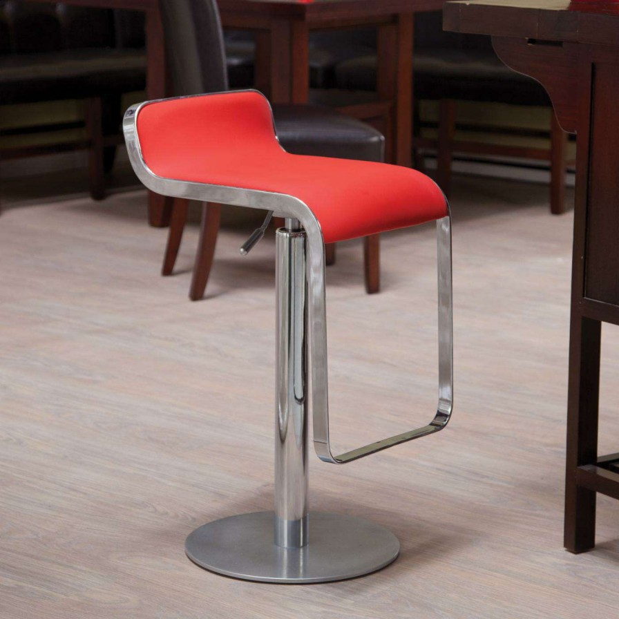 Bar Stools * | Brand New Counter Height Stools Zuo Modern Equino Adjustable Swivel Counter Stool Espresso