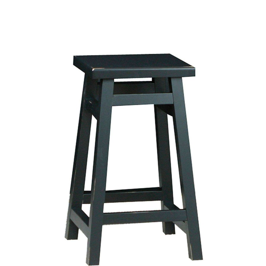 Bar Stools * | Cheap Carolina Chair & Table Co. Counter Height Stools Carolina Tavern 24 In. Counter Stool Antique Black