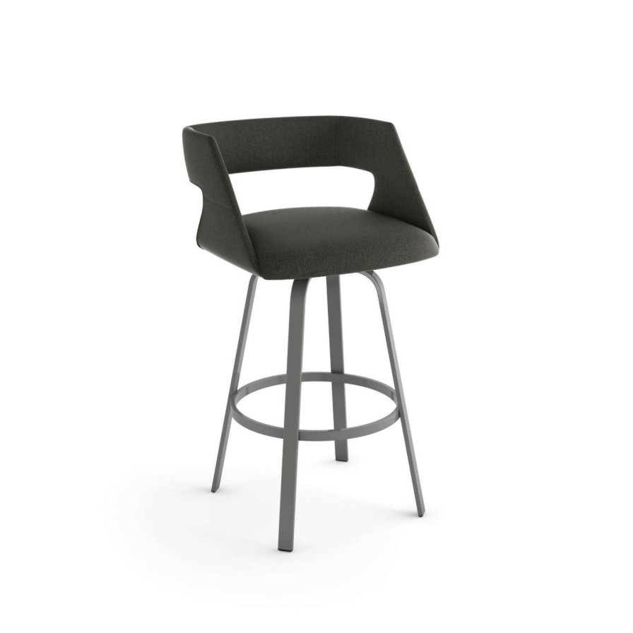 Bar Stools * | Deals Counter Height Stools Amisco Harris 26 In. Swivel Counter Stool