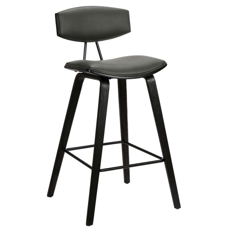 Bar Stools * | Discount Counter Height Stools Armen Living Fox 26 In. Upholstered Counter Stool