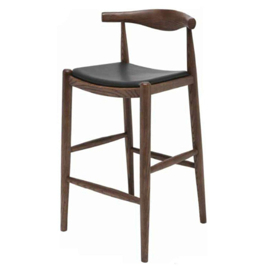 Bar Stools * | Wholesale Counter Height Stools Nuevo 24 In. Maja Leather Counter Stool