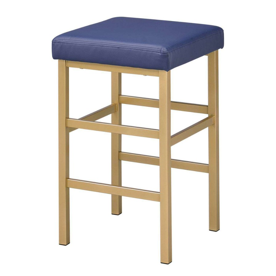 Bar Stools * | Cheapest Counter Height Stools Osp Home Furnishings Metro 26 In. Gold Backless Counter Stool