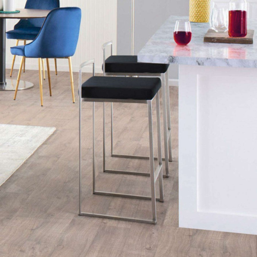 Bar Stools * | Budget Counter Height Stools Lumisource Fuji Stacker Counter Stools Set Of 2