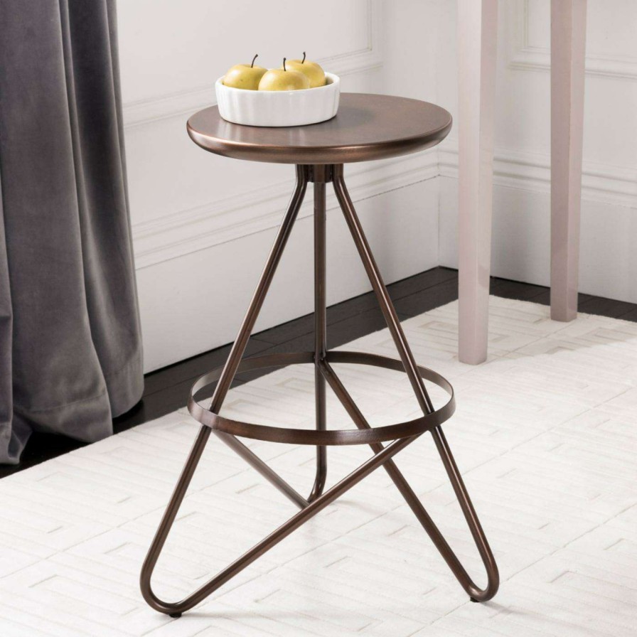 Bar Stools * | Discount Counter Height Stools Safavieh Galexia Backless Counter Stool