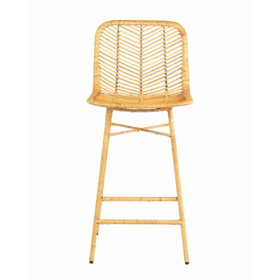 Bar Stools * | Outlet Counter Height Stools Paradiso Rattan Counter Stool Set Of 2 East At Main