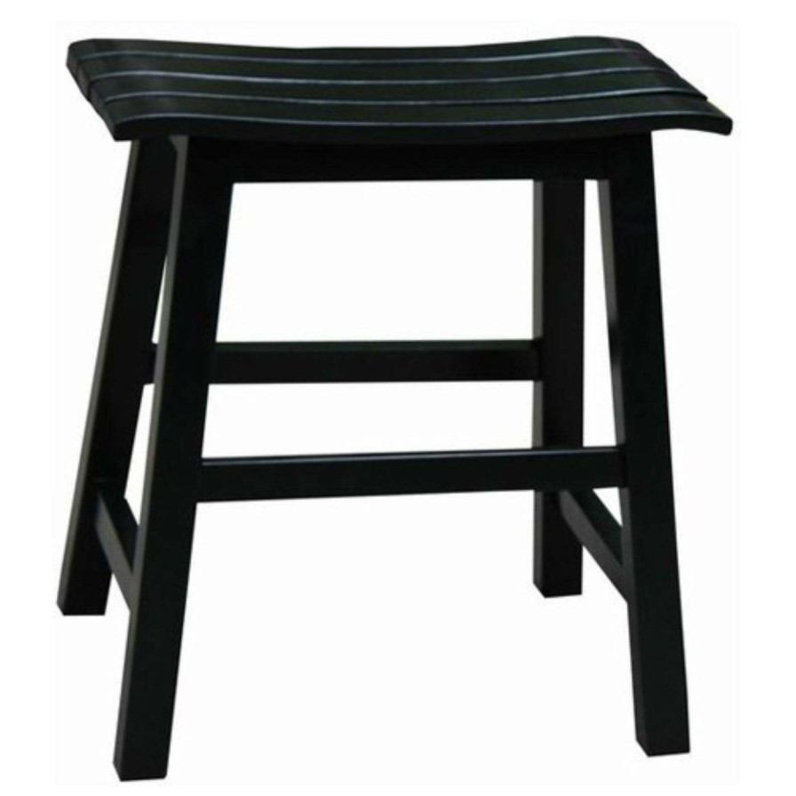 Bar Stools * | Buy Counter Height Stools International Concepts Dandridge Backless Slat Seat Dining Stool