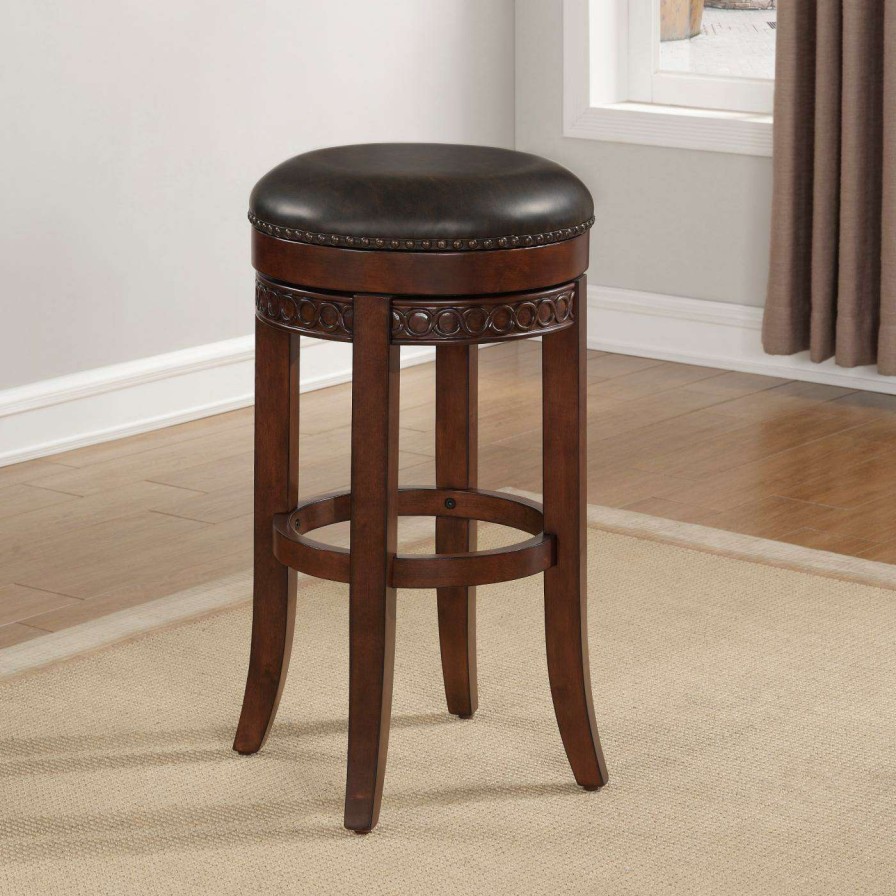 Bar Stools * | Top 10 Counter Height Stools American Woodcrafters Conrad Backless Swivel Counter Stool