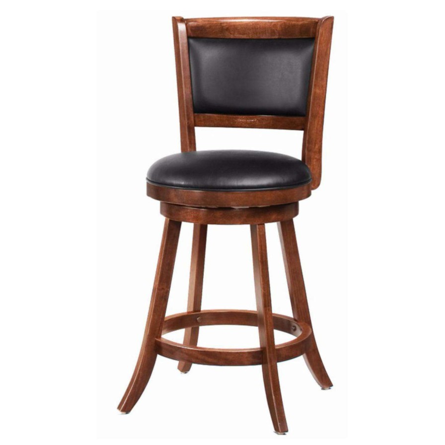 Bar Stools * | Cheapest Counter Height Stools Benzara Modish 24.25 In. Counter Stool With Upholstered Seat Set Of 2