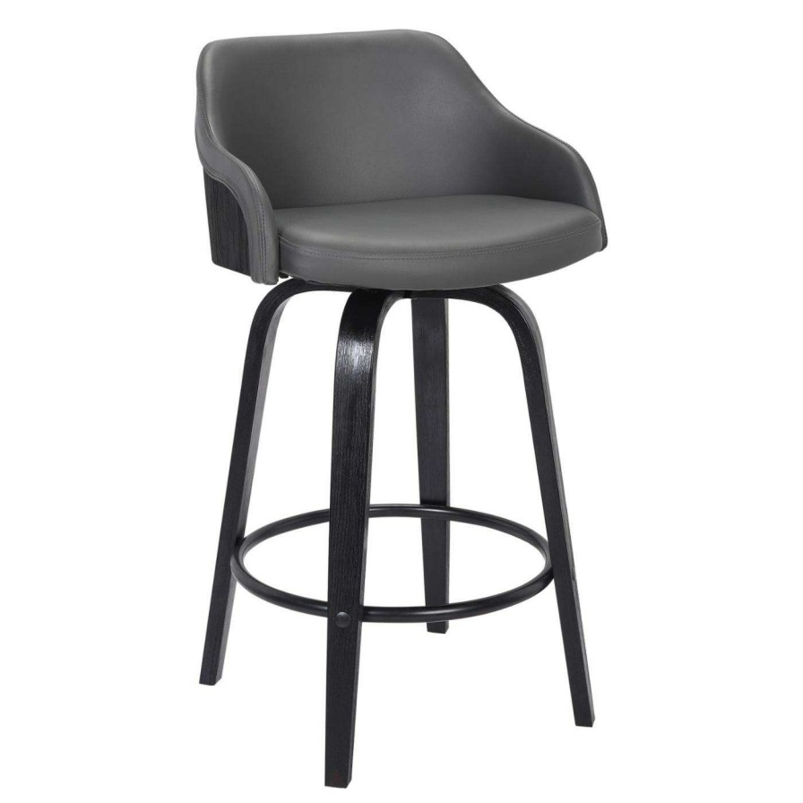 Bar Stools * | Budget Counter Height Stools Armen Living Alec 26 In. Swivel Counter Stool