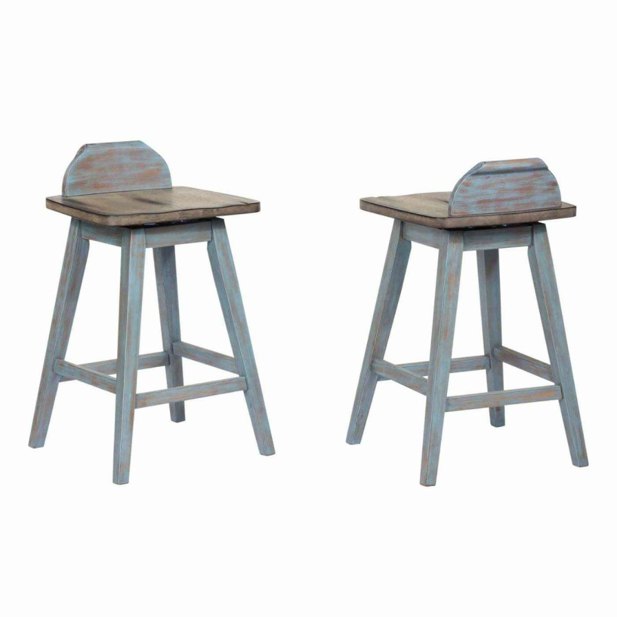 Bar Stools * | Wholesale K&B Furniture Counter Height Stools K&B Furniture Rustic Backless Counter Stool