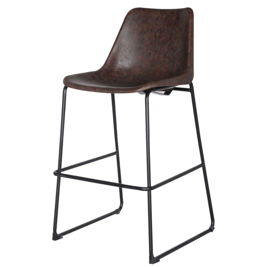 Bar Stools * | Flash Sale Counter Height Stools New Pacific Direct Inc Delta 27 In. Counter Stool Vintage Coffee Brown