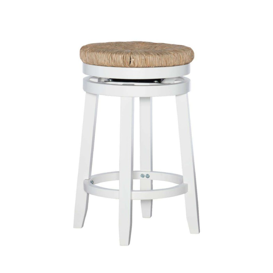 Bar Stools * | Outlet Counter Height Stools Powell Morgan 26 In. Backless Swivel Counter Stool