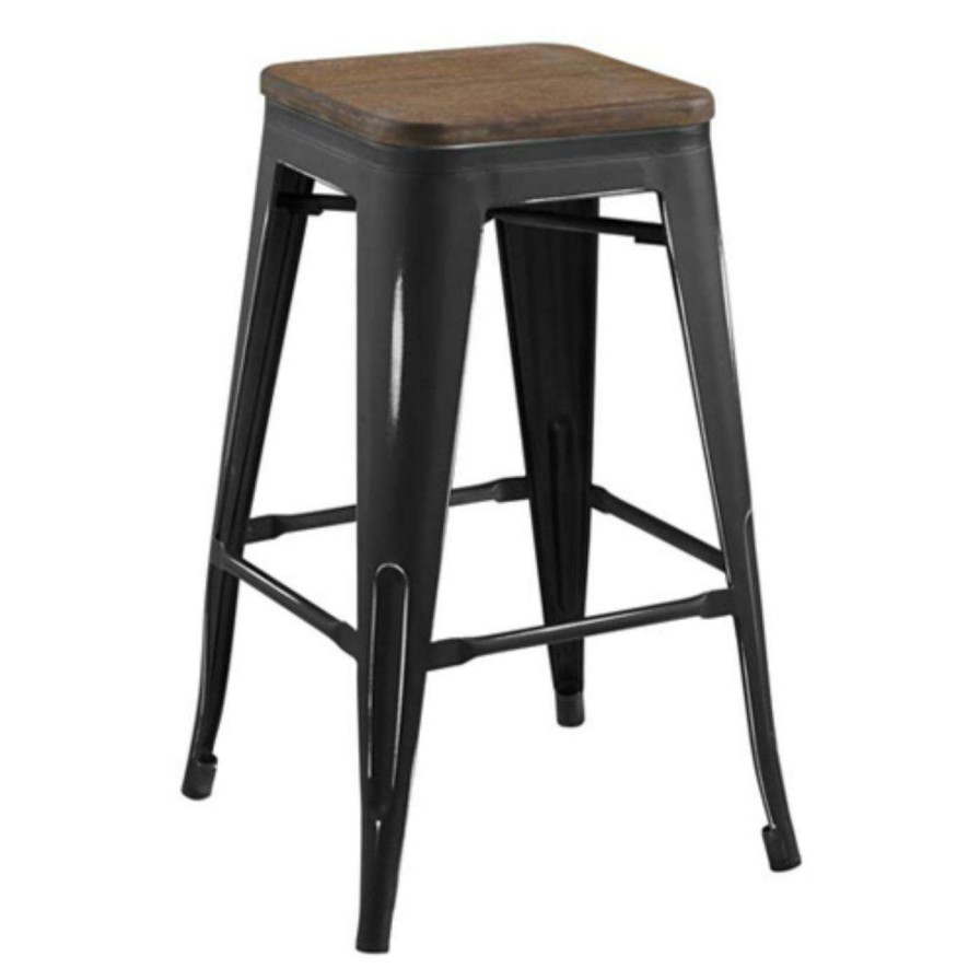 Bar Stools * | Best Pirce Counter Height Stools Modway Promenade Metal Counter Stool