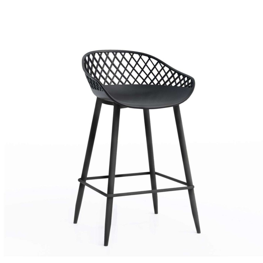 Bar Stools * | Outlet Counter Height Stools Jamesdar Kurv 26 In. Counter Height Stool Set Of 2