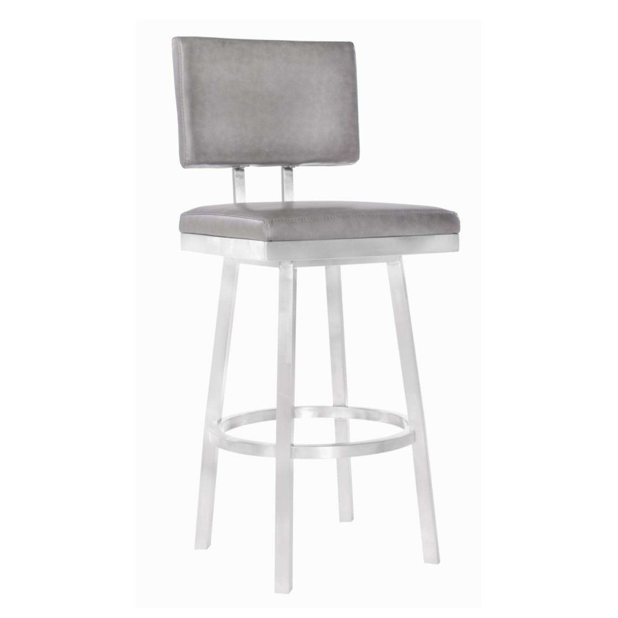 Bar Stools * | Cheapest Counter Height Stools Home Chic Staley 26 In. Armless Swivel Counter Stool