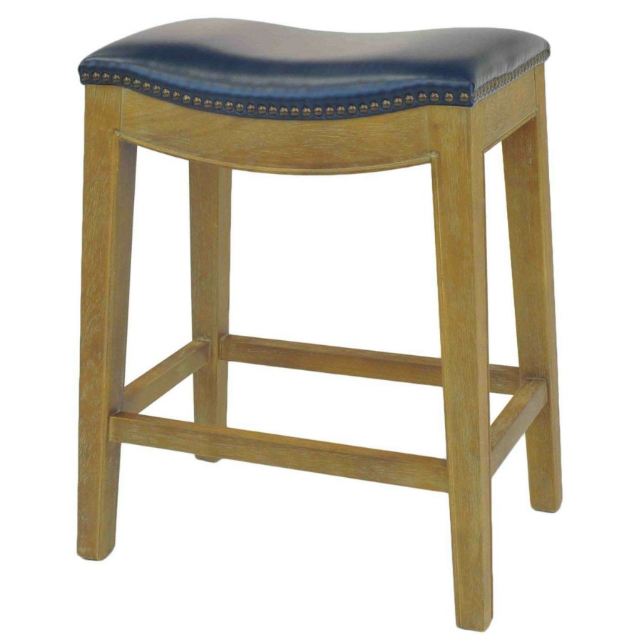 Bar Stools * | Best Reviews Of Counter Height Stools New Pacific Direct Inc Elmo 25 In. Bonded Leather Counter Stool