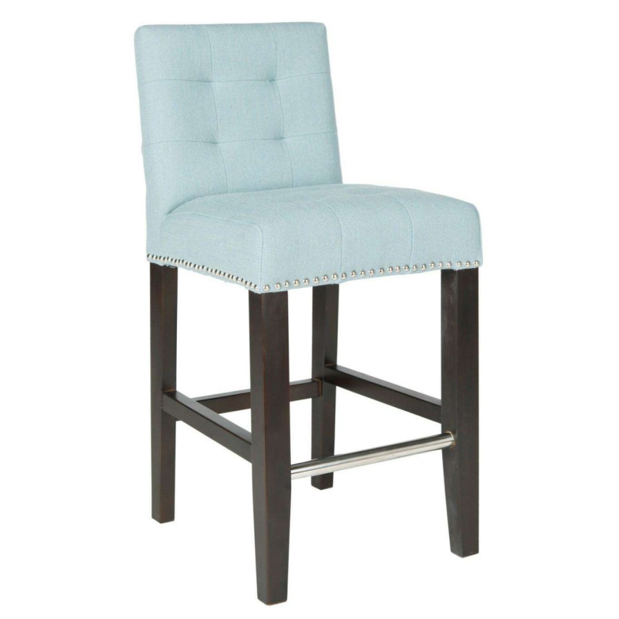 Bar Stools * | Deals Counter Height Stools Safavieh Thompson 24 In. Blue Counter Stool