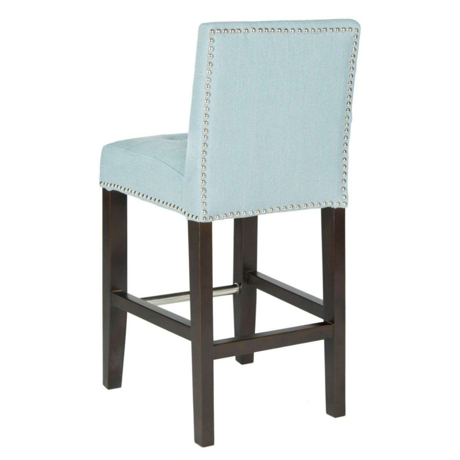 Bar Stools * | Deals Counter Height Stools Safavieh Thompson 24 In. Blue Counter Stool