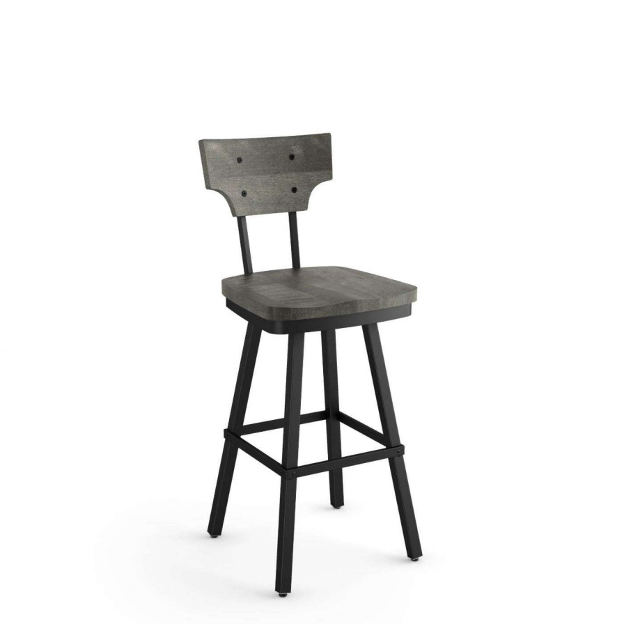 Bar Stools * | Top 10 Counter Height Stools Amisco Ferguson 26 In. Swivel Counter Stool