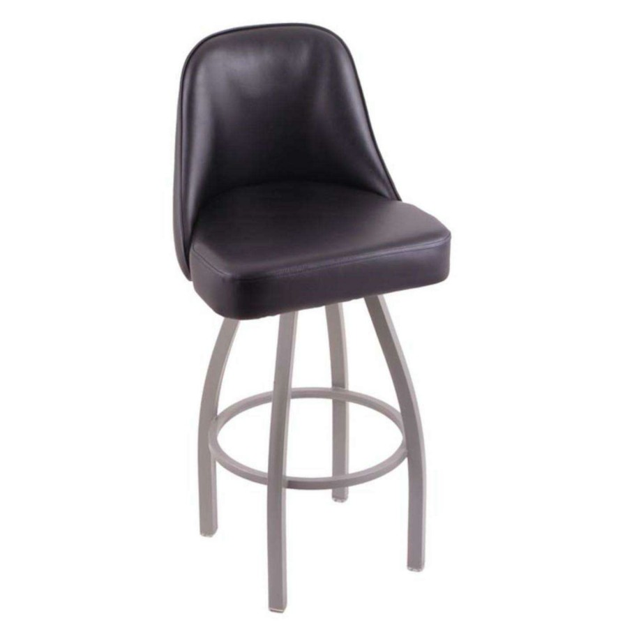 Bar Stools * | Cheapest Counter Height Stools Holland Bar Stool Co Grizzly 25 In. Swivel Counter Stool With Faux Leather Seat