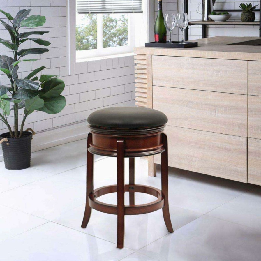 Bar Stools * | New Counter Height Stools Boraam Magellan 24 In. Swivel Counter Stool Brandy