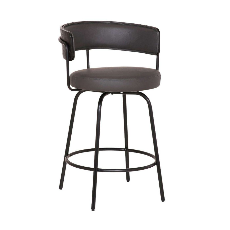 Bar Stools * | Outlet Counter Height Stools Armen Living Avalon 26 In. Swivel Counter Stool