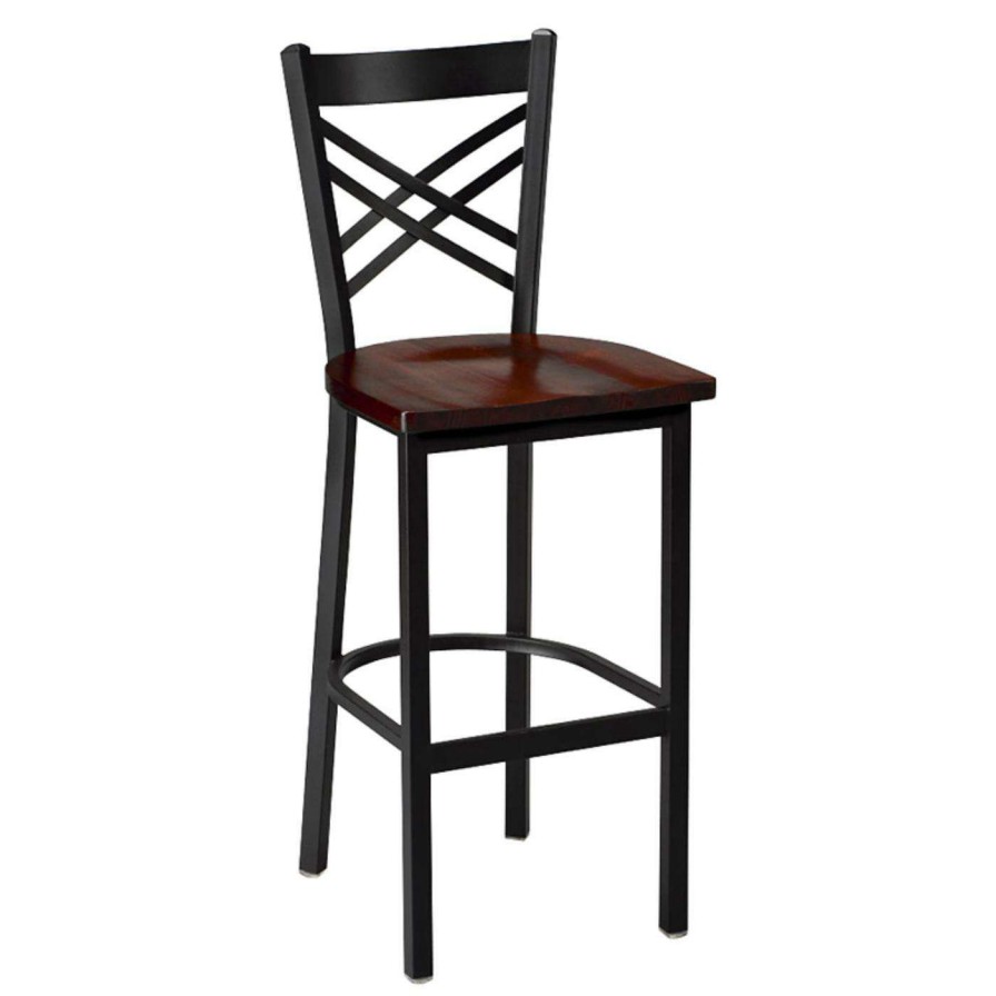 Bar Stools * | Cheap Counter Height Stools Regal Clovis 26 In. Counter Stool With Wood Seat