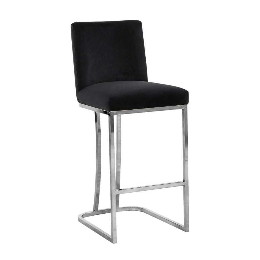 Bar Stools * | Flash Sale Counter Height Stools Meridian Furniture Inc Heidi 26 In. Upholstered Counter Stool