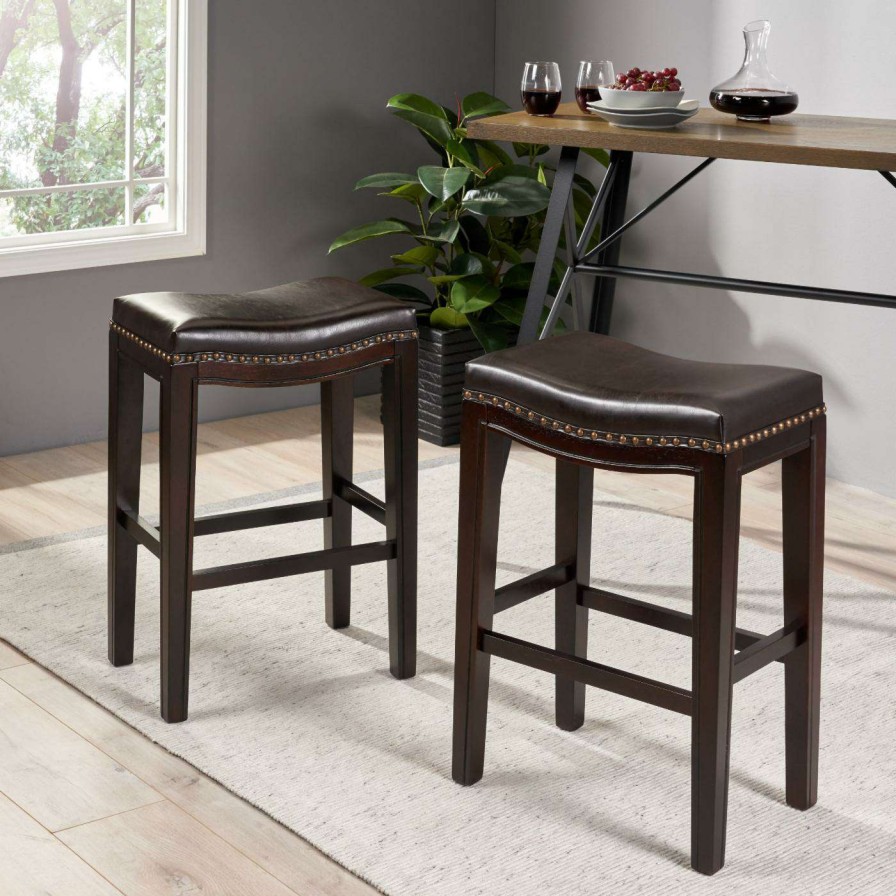 Bar Stools * | Promo Best Selling Home Counter Height Stools Avondale Counter Stool With Cushion Set Of 2