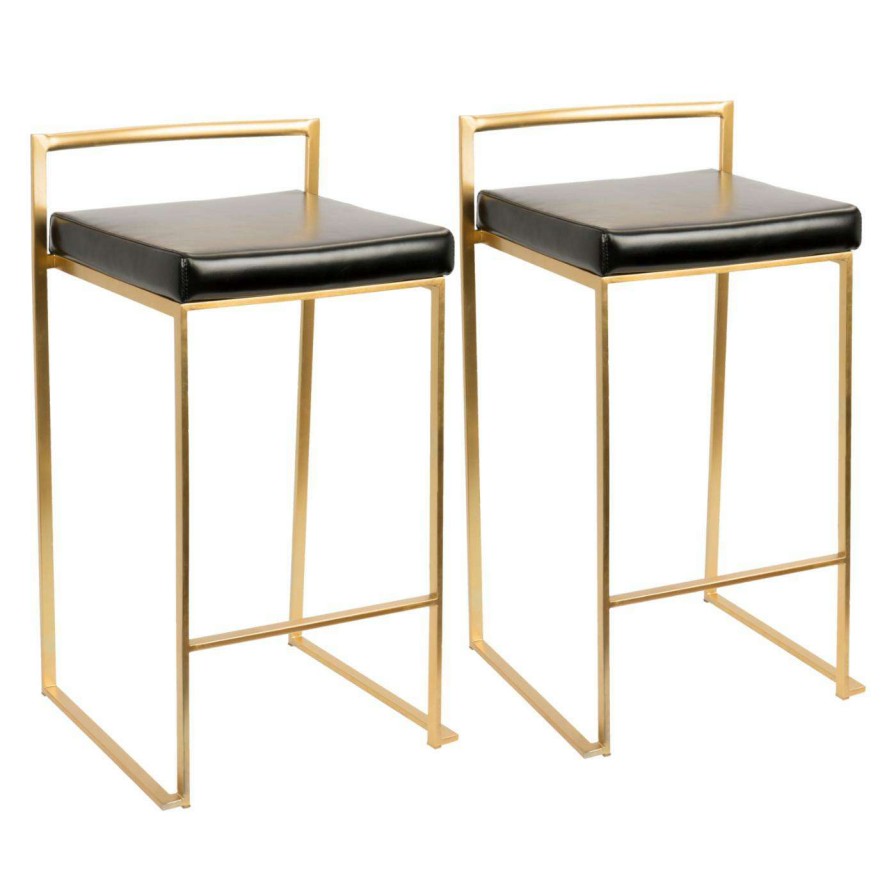 Bar Stools * | Top 10 Counter Height Stools Lumisource Fuji 27 In. Contemporary Counter Stool Set Of 2