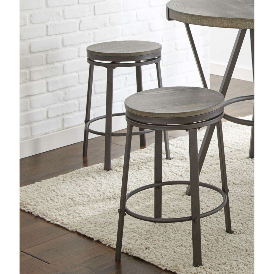 Bar Stools * | Best Sale Counter Height Stools Steve Silver Co. Portland Counter Stool Set Of 2