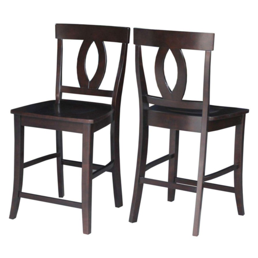 Bar Stools * | Buy Counter Height Stools International Concepts Verona Counter Stool Espresso