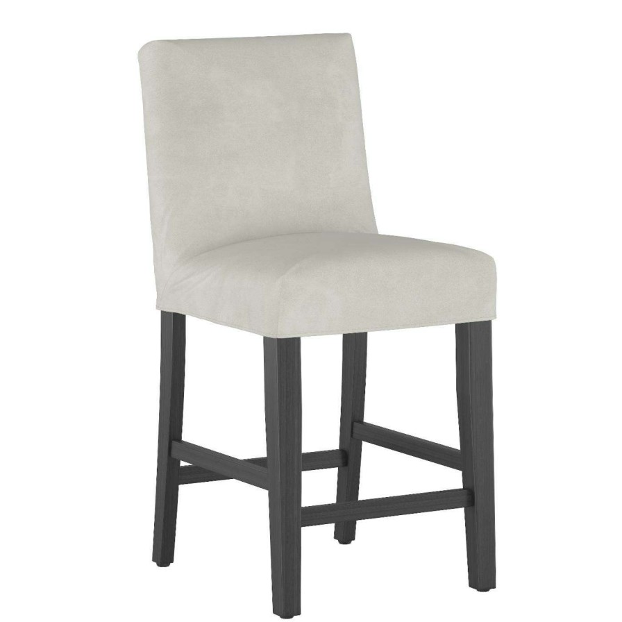 Bar Stools * | Best Deal All Other Brands Counter Height Stools Armless Slipcover Upholstered 26 In. Counter Stool