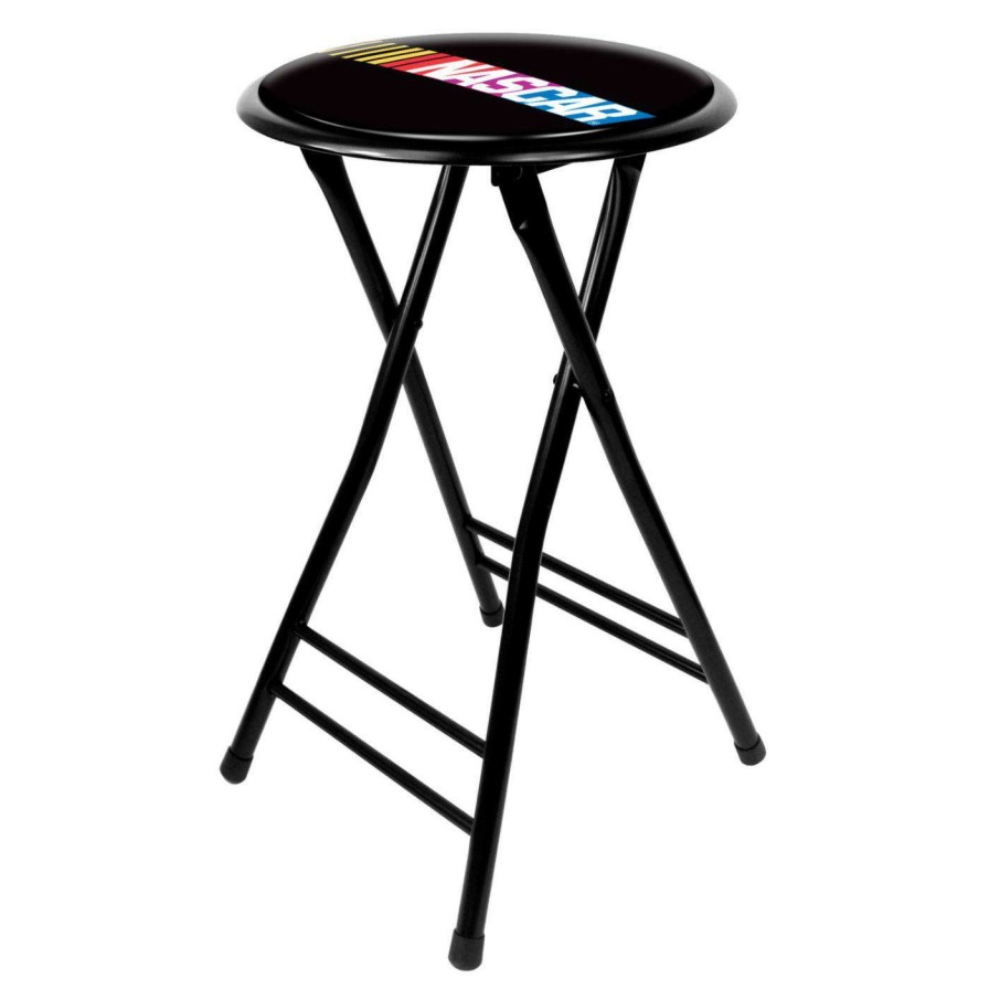 Bar Stools * | Promo Counter Height Stools Trademark Global Nascar 24 Inch Cushioned Folding Stool