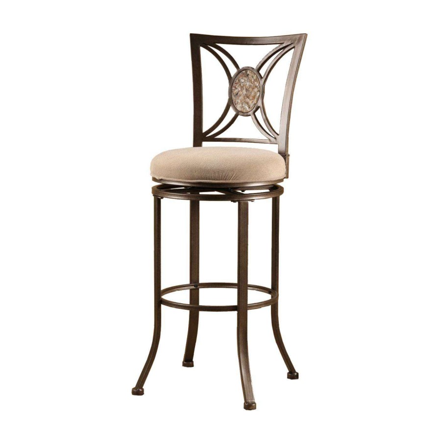 Bar Stools * | Buy Counter Height Stools Hillsdale Rowan 26 In. Swivel Counter Stool