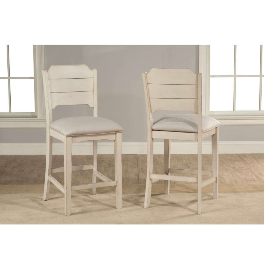 Bar Stools * | Buy Counter Height Stools Hillsdale Clarion Open Back Counter Stool Set Of 2