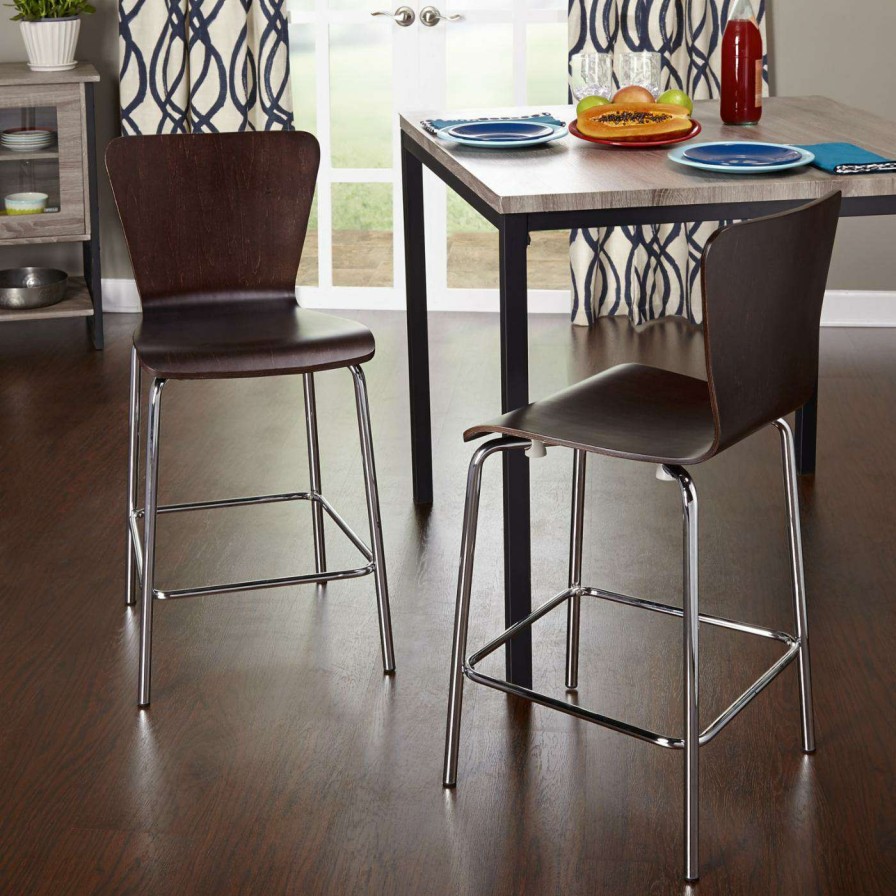 Bar Stools * | Deals All Other Brands Counter Height Stools Pavia Counter Stool Set Of 2 White