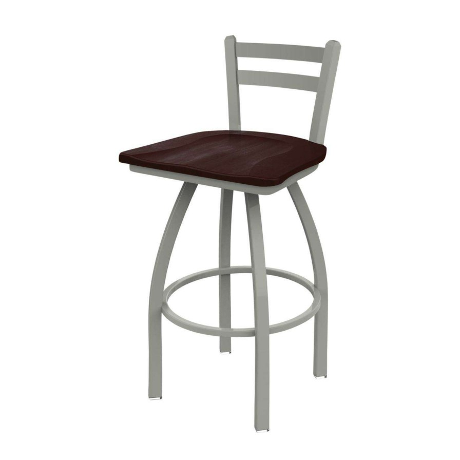 Bar Stools * | Hot Sale Counter Height Stools Holland Bar Stool Co 411 Jackie 25 In. Wood Seat Low Back Counter Swivel Stool