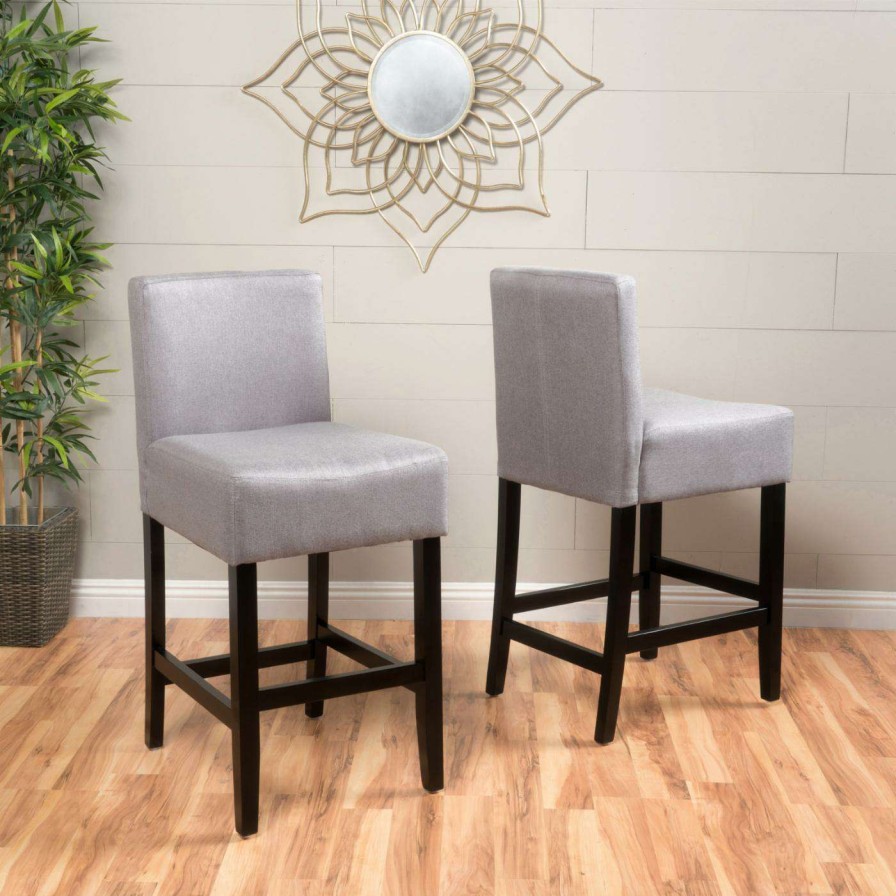 Bar Stools * | Flash Sale Best Selling Home Counter Height Stools Ligan Upholstered Counter Stool Set Of 2