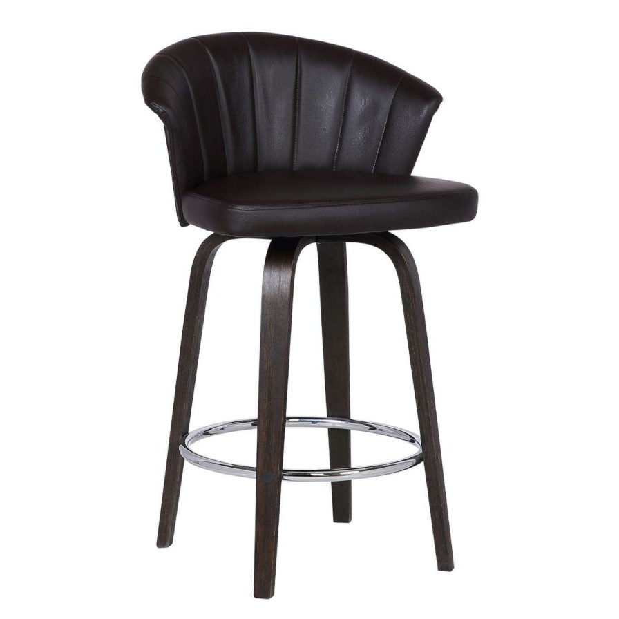 Bar Stools * | Hot Sale Counter Height Stools Armen Living Ashley Mid-Century 26 In. Counter Stool