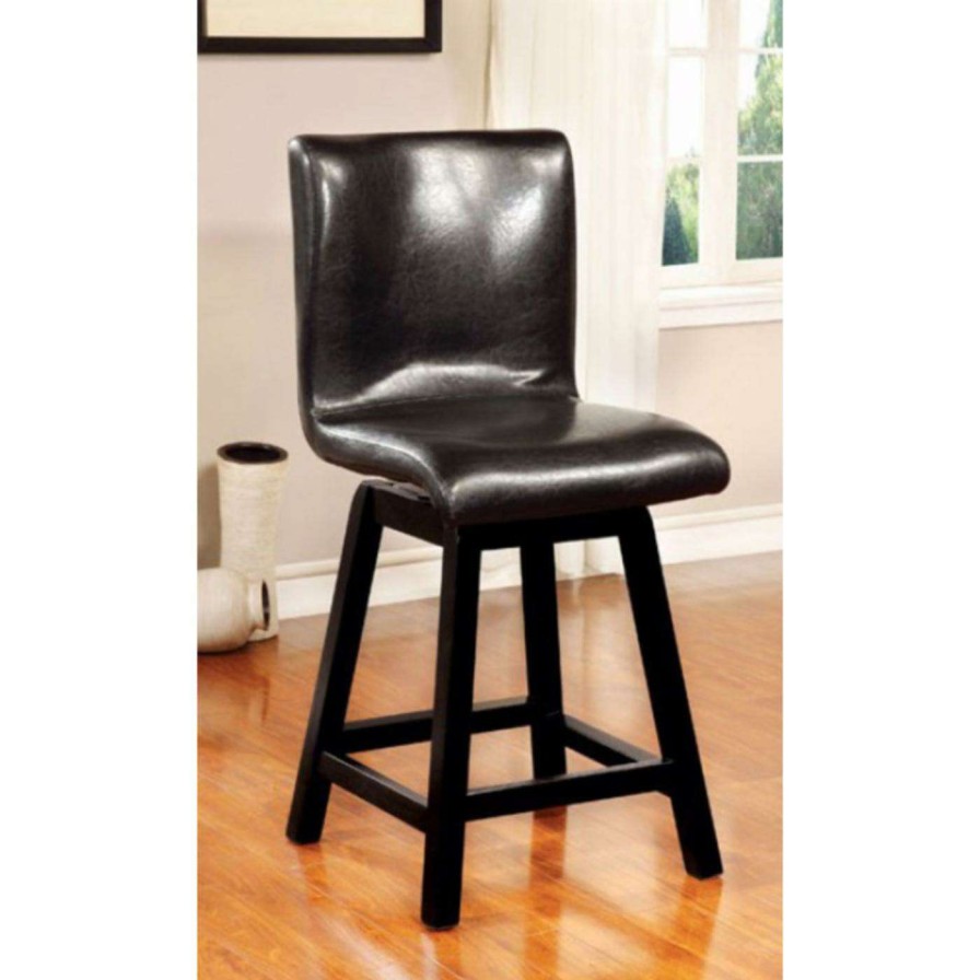 Bar Stools * | Hot Sale Counter Height Stools Benzara Hurley Swivel Counter Height Stool Set Of 2