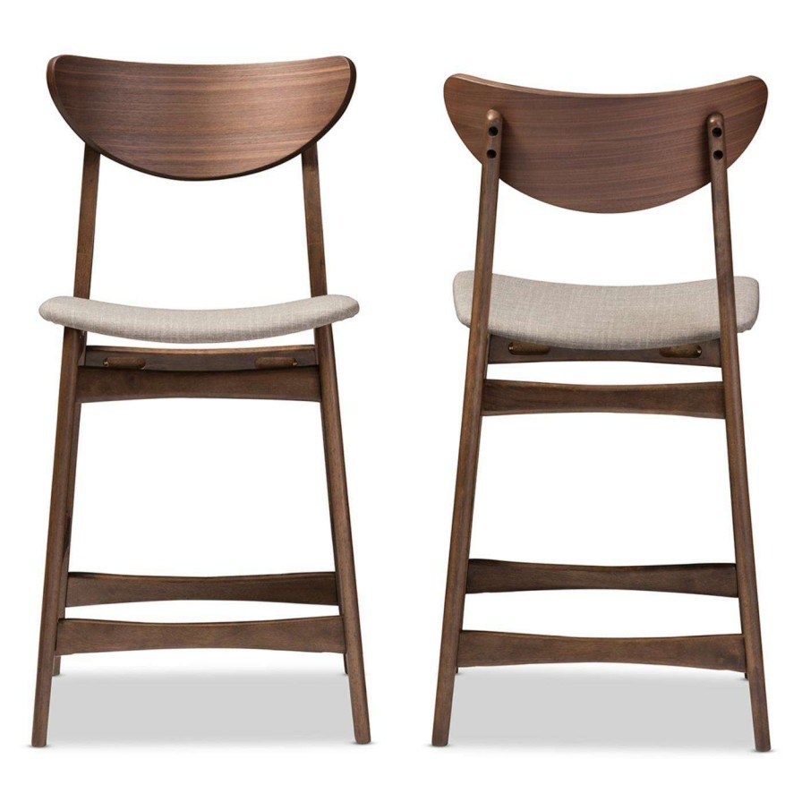 Bar Stools * | Best Deal Counter Height Stools Baxton Studio Latina 24 In. Counter Stool Set Of 2