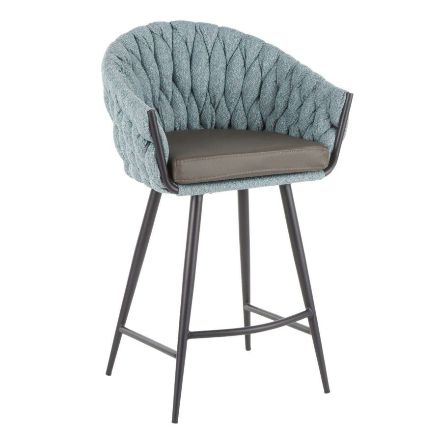 Bar Stools * | Promo Counter Height Stools Lumisource Braided Matisse 26 In. Counter Stool