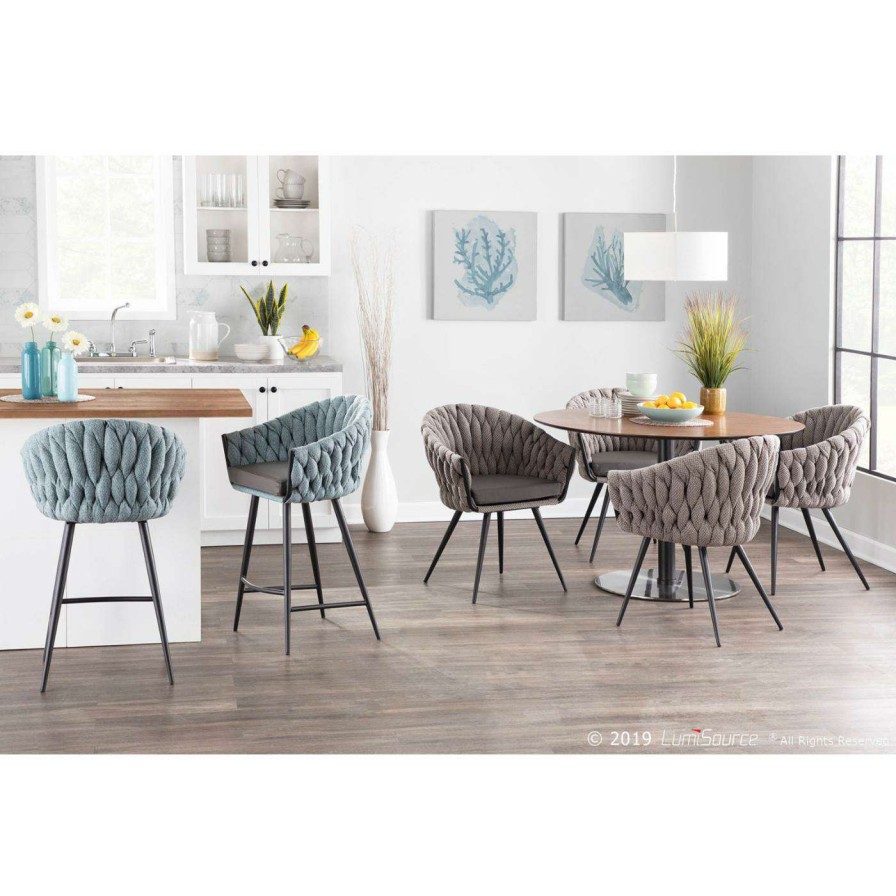 Bar Stools * | Promo Counter Height Stools Lumisource Braided Matisse 26 In. Counter Stool